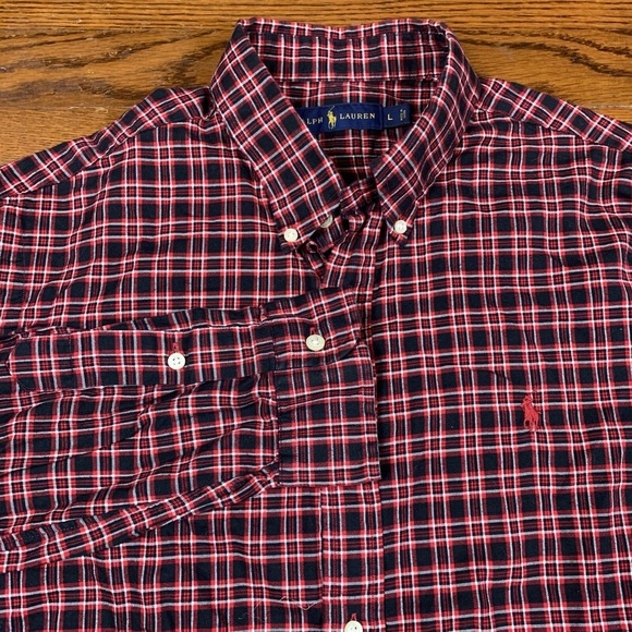 Ralph Lauren Other - Polo Ralph Lauren Shirt Mens Large Long Sleeve Button Down Tattersall Plaid